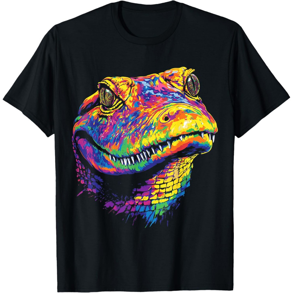 Karya Seni Motif Hewan Buaya Kaos Buaya