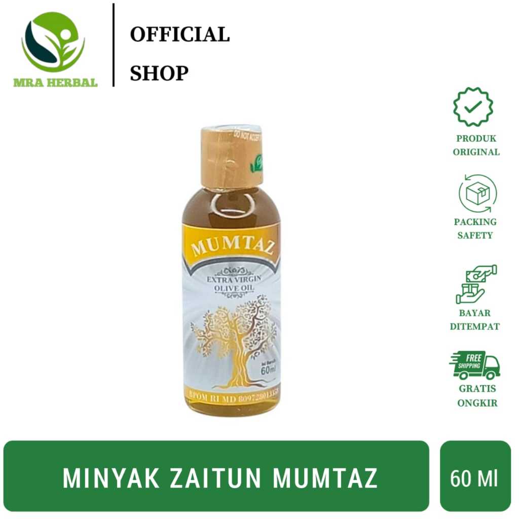 

Minyak Zaitun Mumtaz 60 ML | Zaitun Extra Virgin Olive Oil Original