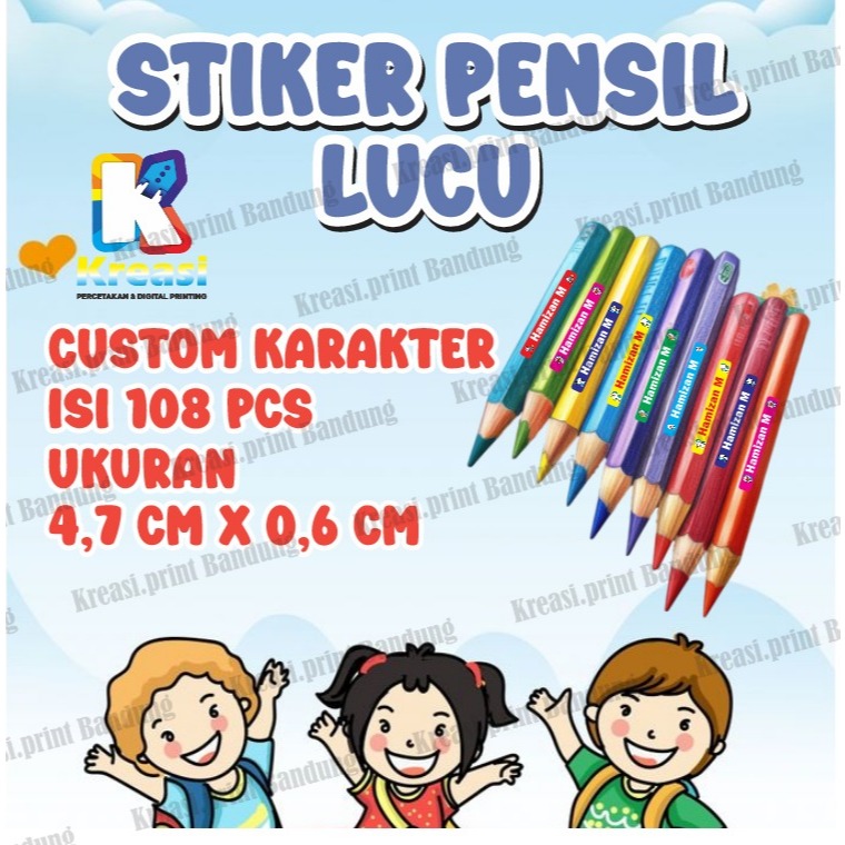

STIKER PENSIL / STIKER NAMA PENSIL