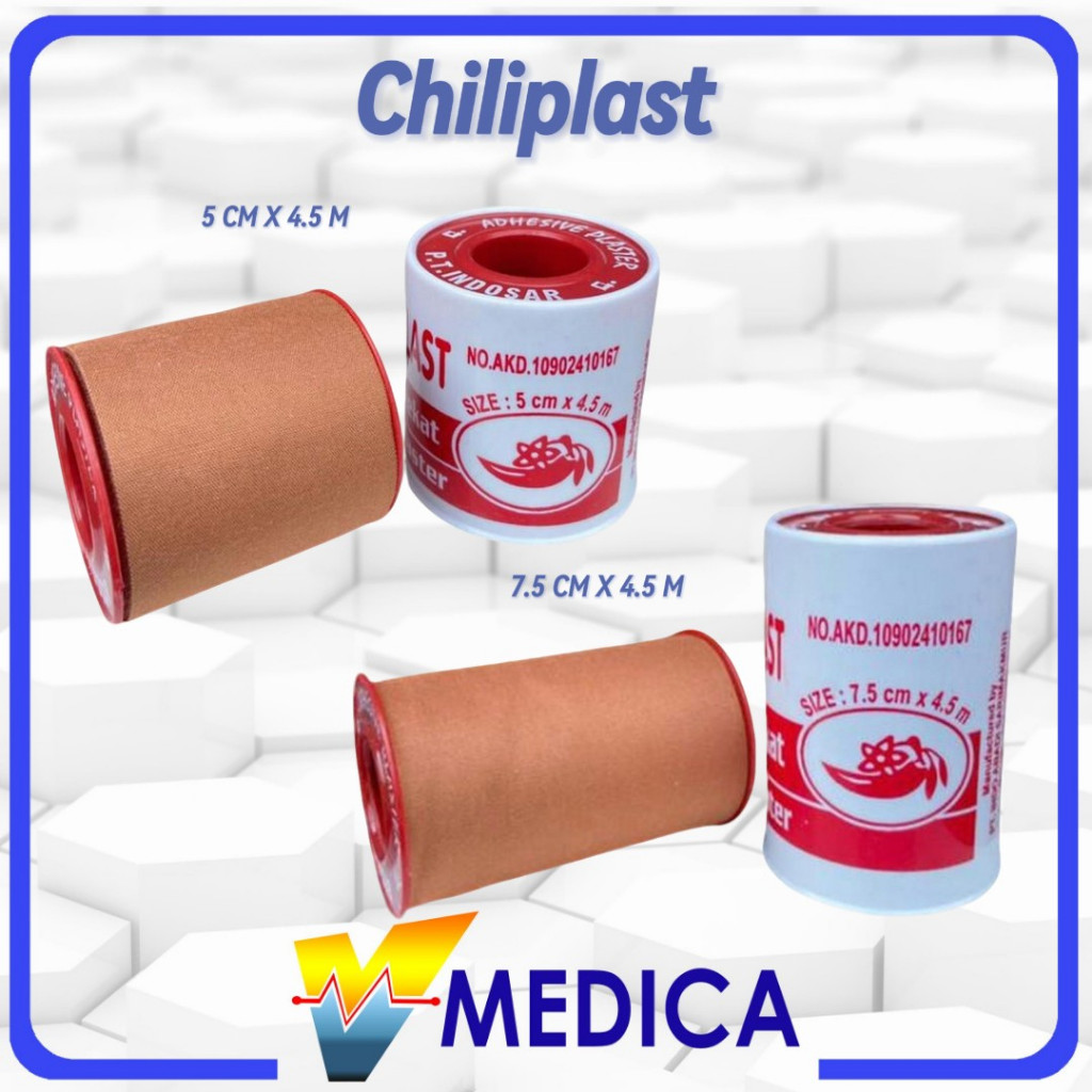 Chili Plast / Plester Perekat Rol / Plaster Chiliplast Kain Coklat