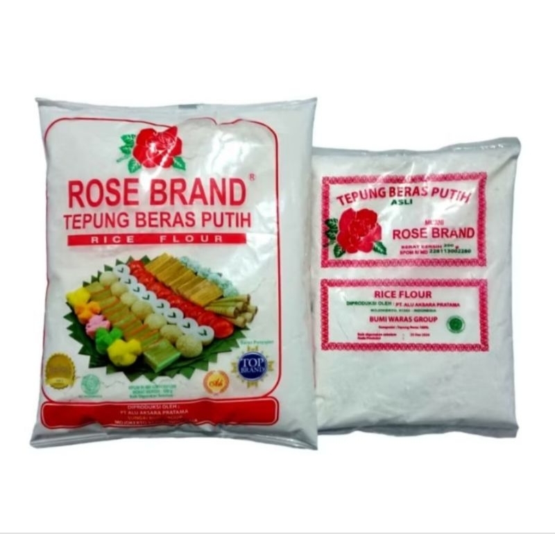 

tepung beras putih rose brand 500gr (slide foto utk baca beda kemasan)