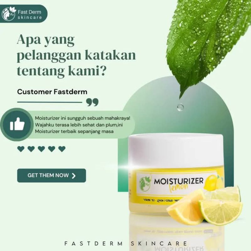 MOISTURIZER LEMON FAST DERM SKINCARE