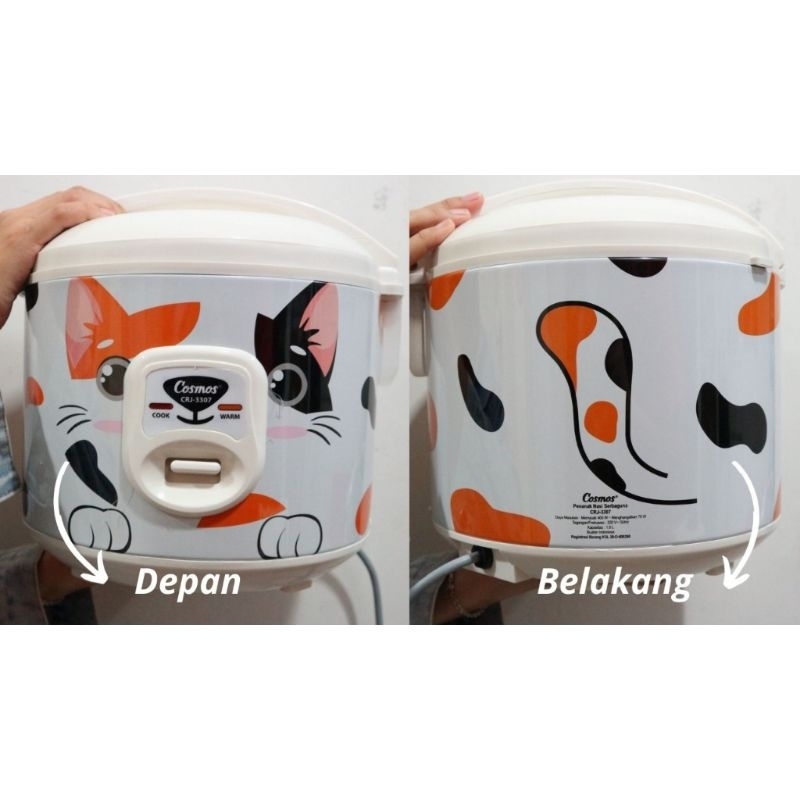 Rice Cooker Cosmos CRJ-3307 / Penanak Nasi Cosmos 1.8L Murah Fabelia Series / Magicom Cosmos 1.8L Mu
