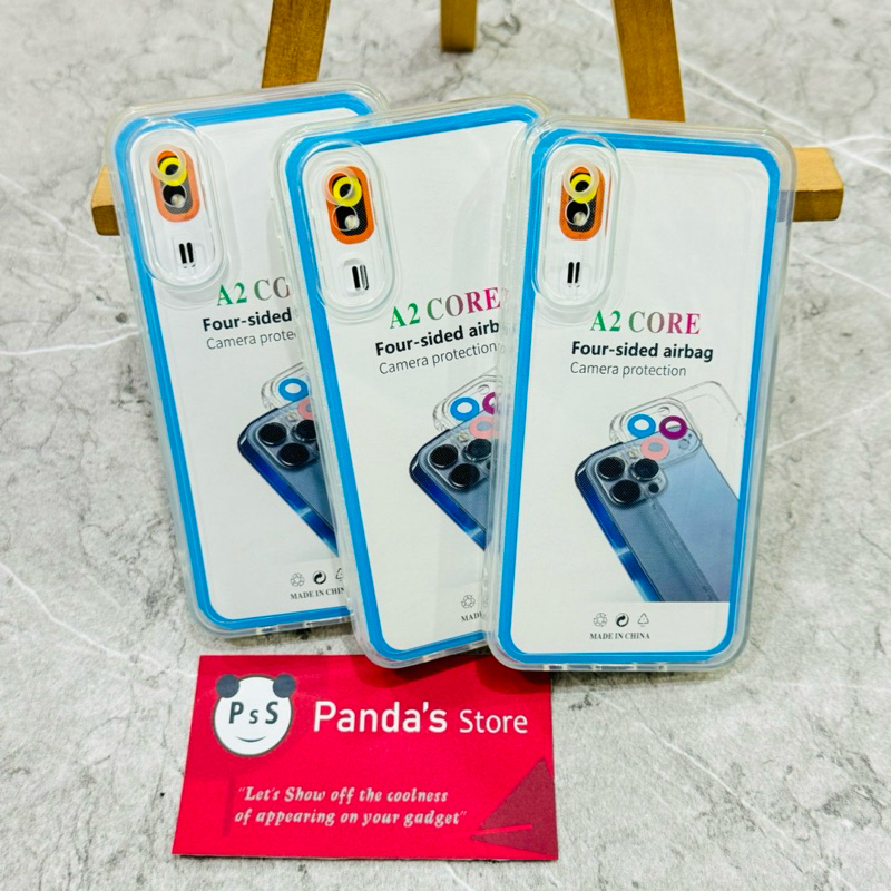 Case AIRBAG Samsung A2 Core Softcase Camera Protection Casing TPU Bening - PsS