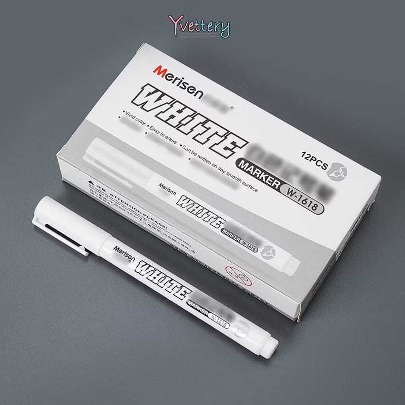 

( 1pcs )Merisen White Marker W-1618