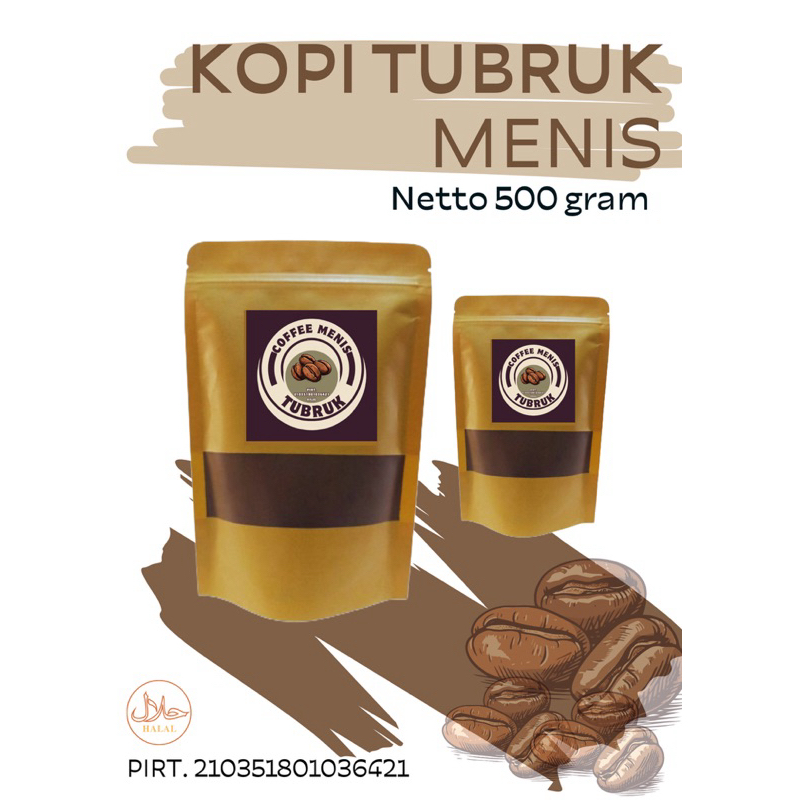 

bubuk kopi TUBRUK 500gram rasa otentik nikmat