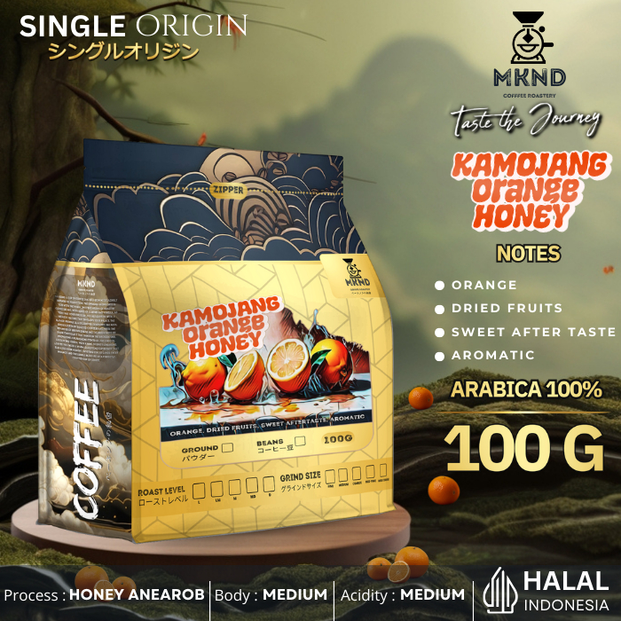 

MKND COFFEE ROASTERY - Arabika Kamojang Honey Specialty 100gr | Biji Kopi | Manuwal Brew | Medium Roast