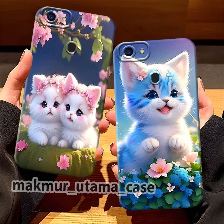 Casing Silikon Oppo F5 Oppo F5 Youth Oppo F9 Oppo F9 Pro Realme 2 Realme 2 Pro Motif Kucing Lucu -  