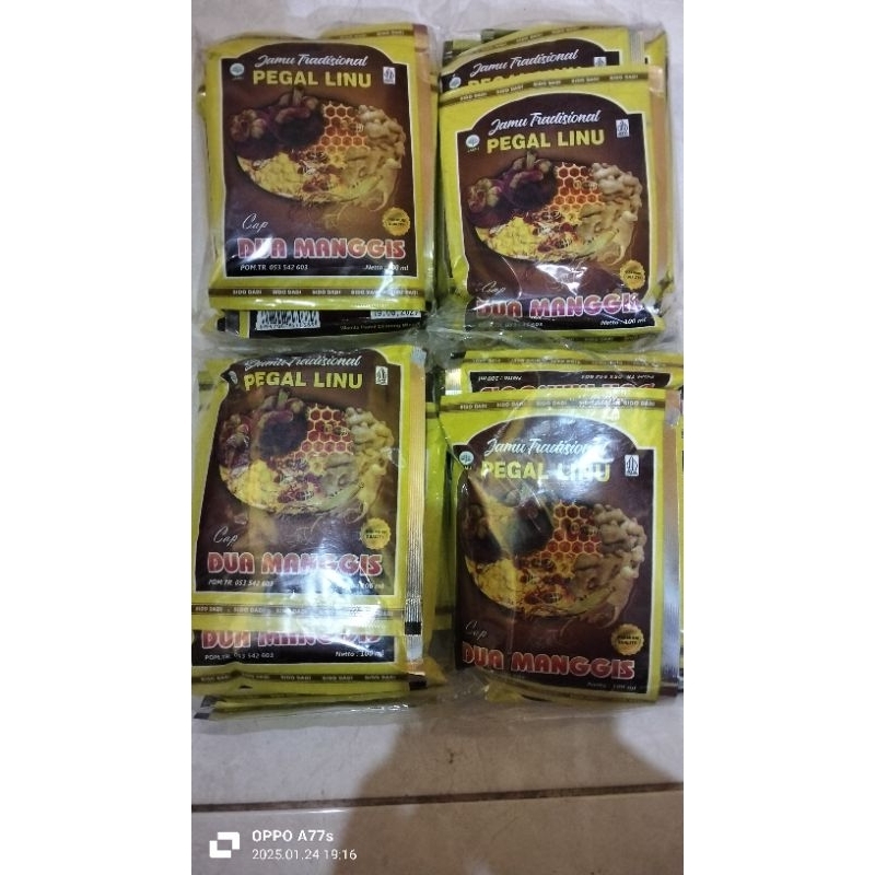 

jamu tradisional pegel linu cap dua manggis isi 12sachet.