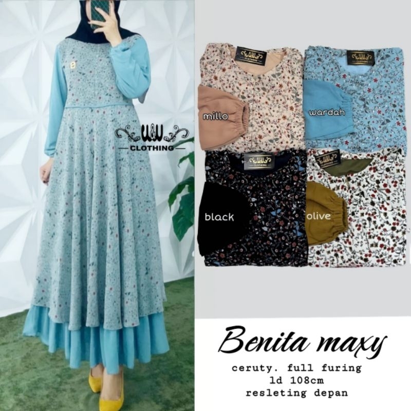 GAMIS WANITA BENITA MAXY ORI BY WW