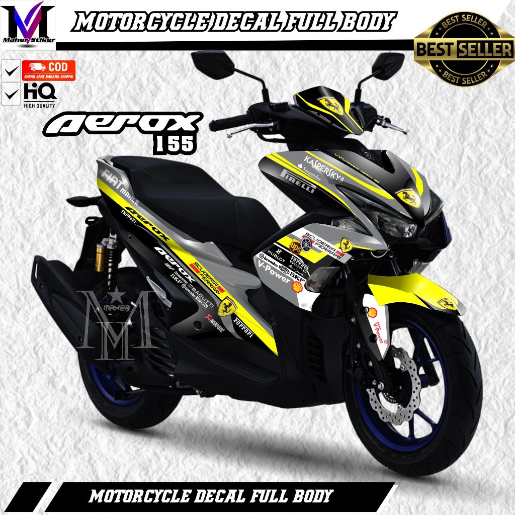 Decal Aerox 155 Old Variasi Ferrari