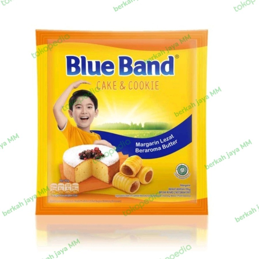 

blue band cake and cookies