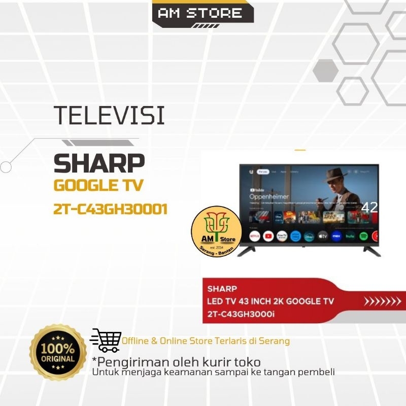 SHARP  ANDROID Google TV 2T-C43GH3000I