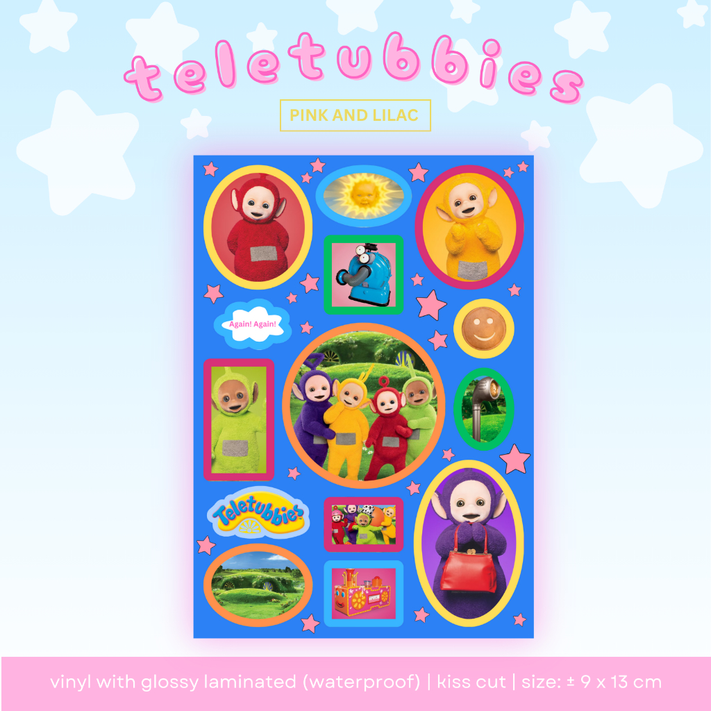 

Teletubbies Sticker Sheet | Deco Sticker Japan Waterproof