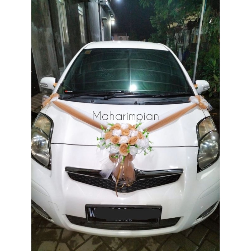 BUNGA MOBIL PENGANTIN - HIASAN MOBIL PENGANTIN - BUNGA ARTIFICIAL