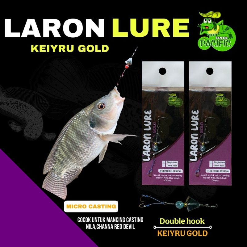 Umpan Pancing LARON LURE Casting Wader - Red Devil - Nila - Betik - Hampala | Umpan Laron Micro Cast