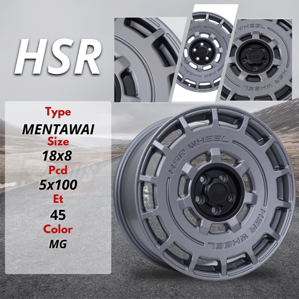 Velg rally look R18 lebar 8 pcd 5x100 untuk all new avanza altis dll hsr mentawai
