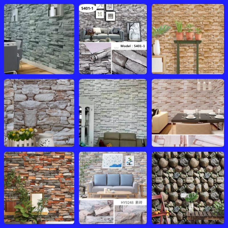 Wallpaper Dinding Motif Batu Wallpaper Dinding Batu Wallpaper Dinding Kamar Tidur Wallpaper Dinding 