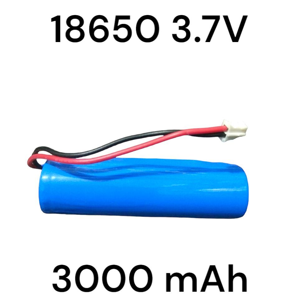 Baterai Batrai Batre 18650 3.7V 3000mah Plus Socket Soket Kabel Baterai Pompa Galon Kipas Mini Lampu