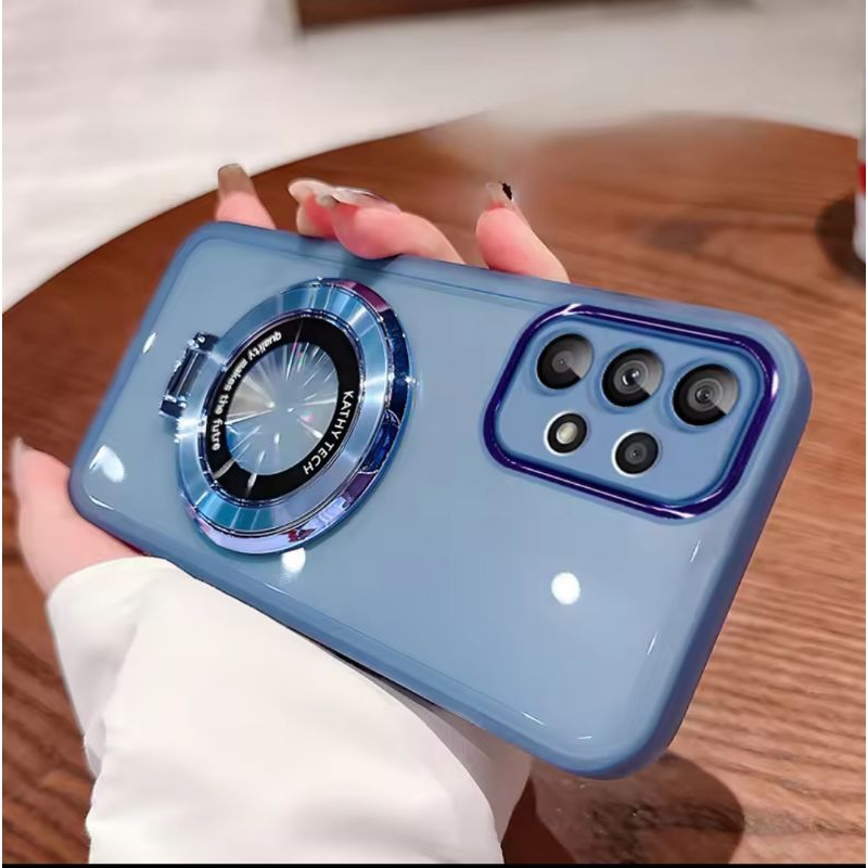 Case Samsung A23 4G / A23 5G Softcase Magsafe Magnetik Pelindung Kamera Dan Standing Cover