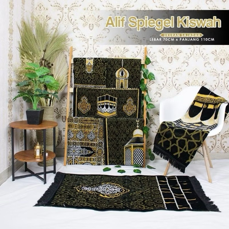 Sajadah Turkey Alif Kiswah Premium / Sajadah Alif Kiswa / Kiswah