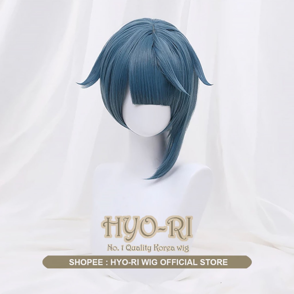 HYO-RI WIG : WIG COSPLAY GAME ANIME GENSHIN IMPACT XINGQIU XING QIU