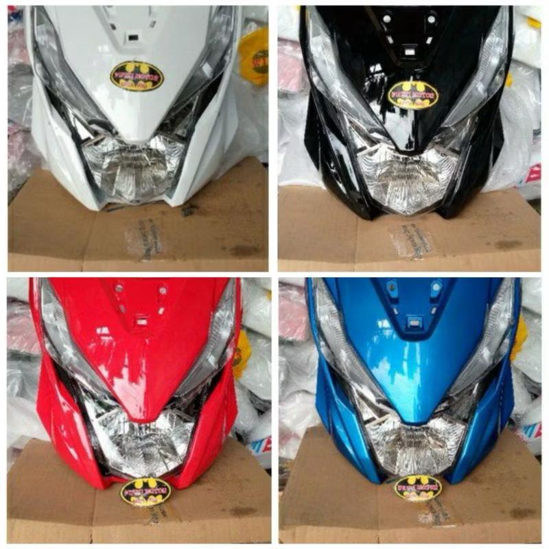 Full Set Tameng Panel Cover Body Depan + Reflektor Lampu Depan Beat fi esp / Beat street eco k81 201