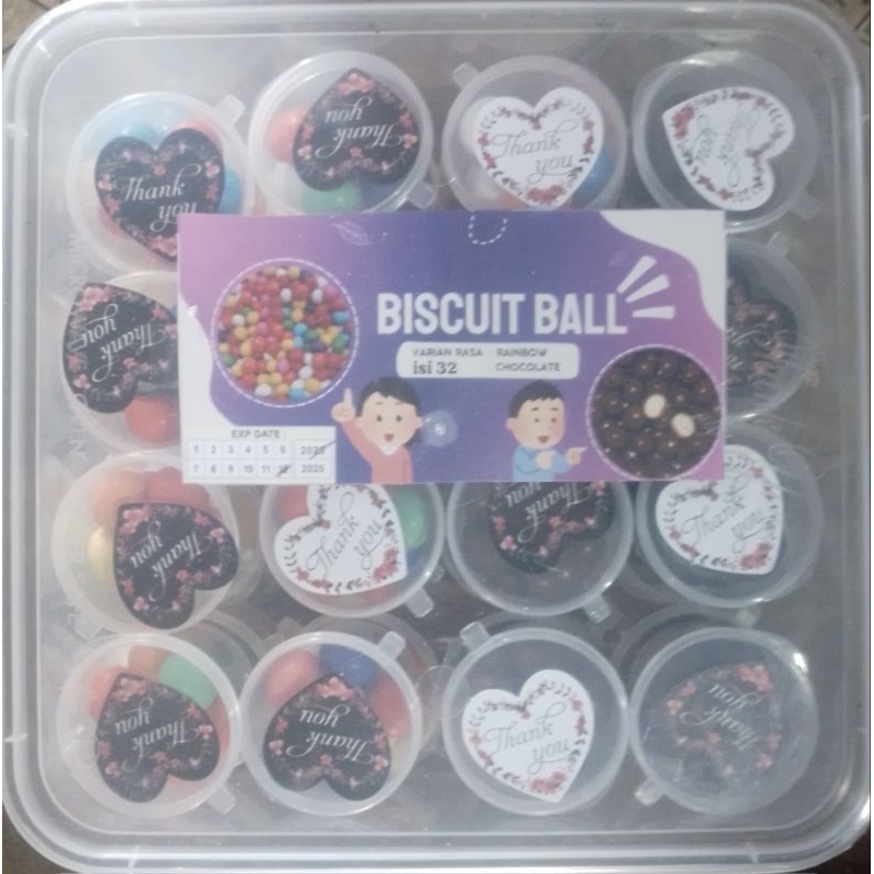 

biskuit bola isi 32 cup