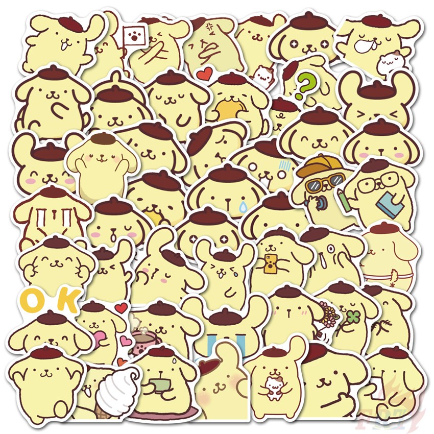 

Stiker Pompompurin Sticker WaterProof Premium lucuu isi 15 pcs