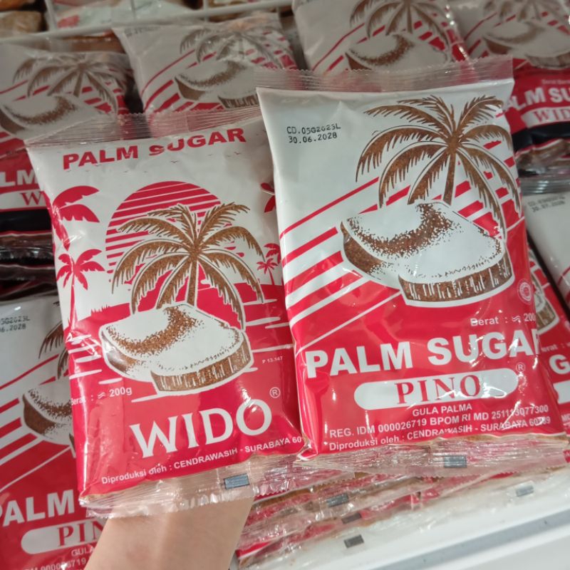 

Wido Pino Brown Palm Sugar 200g Gula Pasir Palem Aren Coconut Baking Kue Cake Soft Chewy Cookies