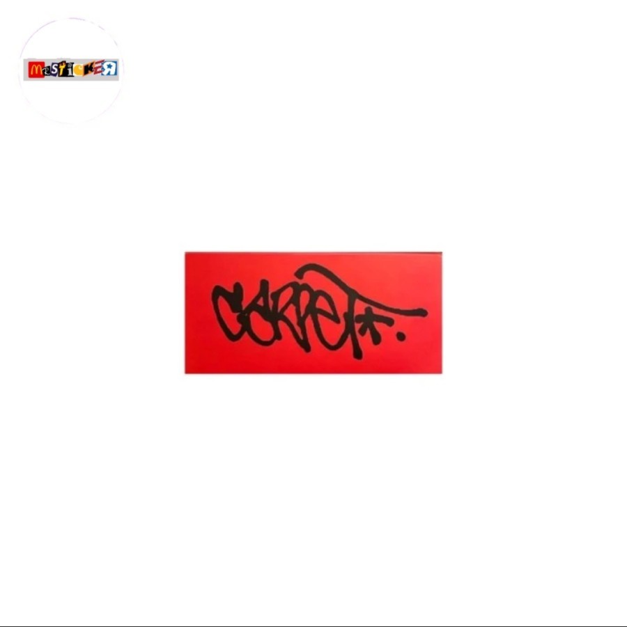 

sticker Carpet Company script tag logo stiker streetwear