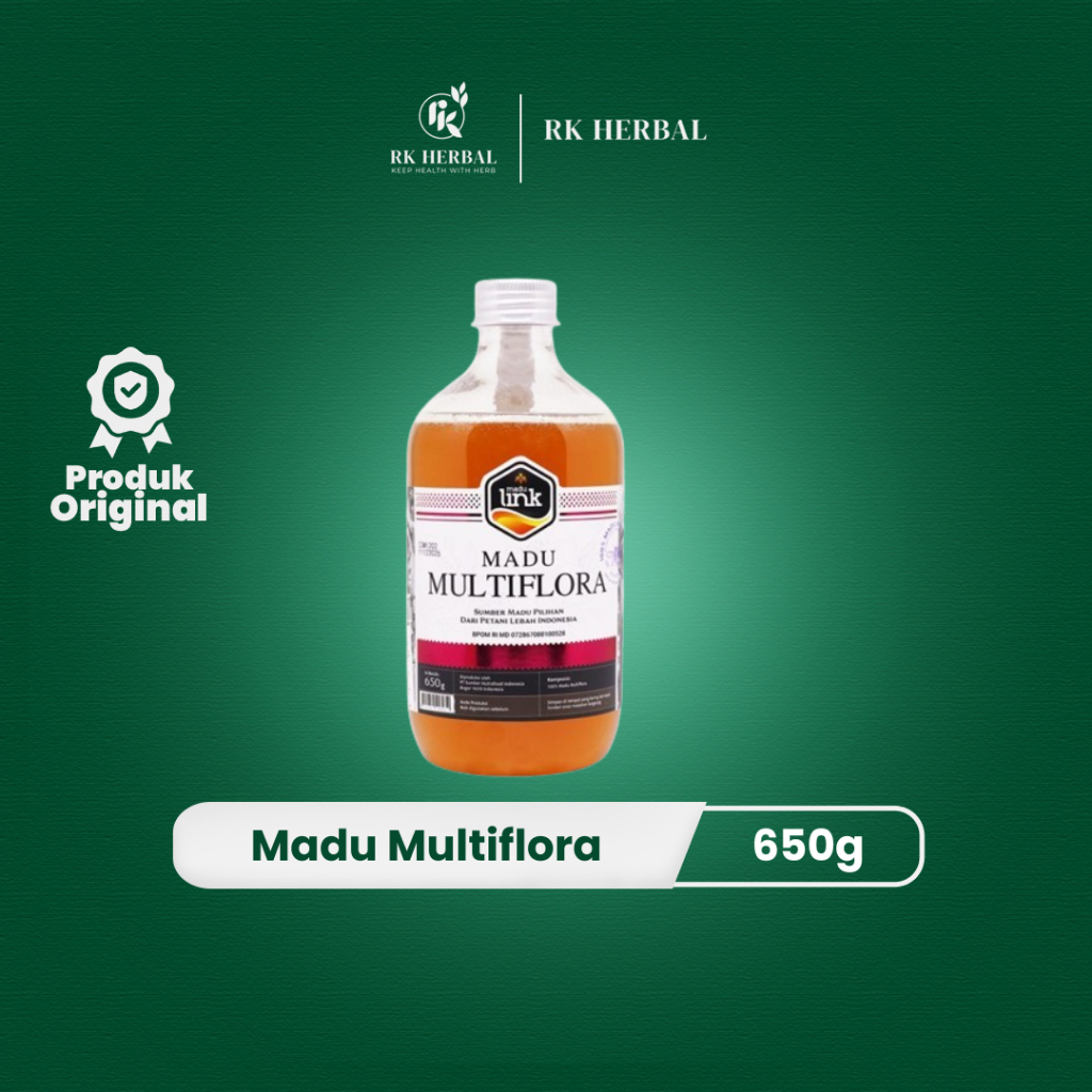 

Madu Multiflora Link - Jaga Daya Tahan Tubuh - 650 Gram