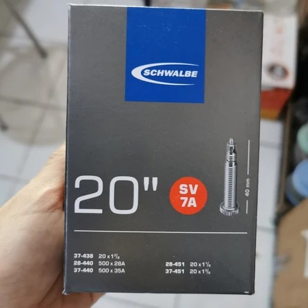 BAN DALAM SCHWALBE 20 X 1 1/8 - 1 3/8 SV 40MM