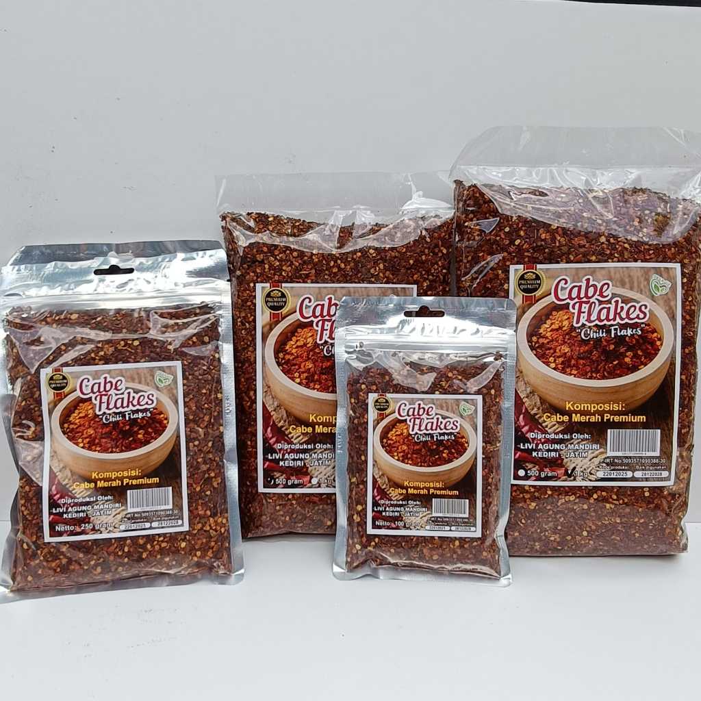 

CABE KASAR - CHILI FLAKES CABE GILING KASAR 100 GR & 250 GR - CABE EXTRA PEDAS