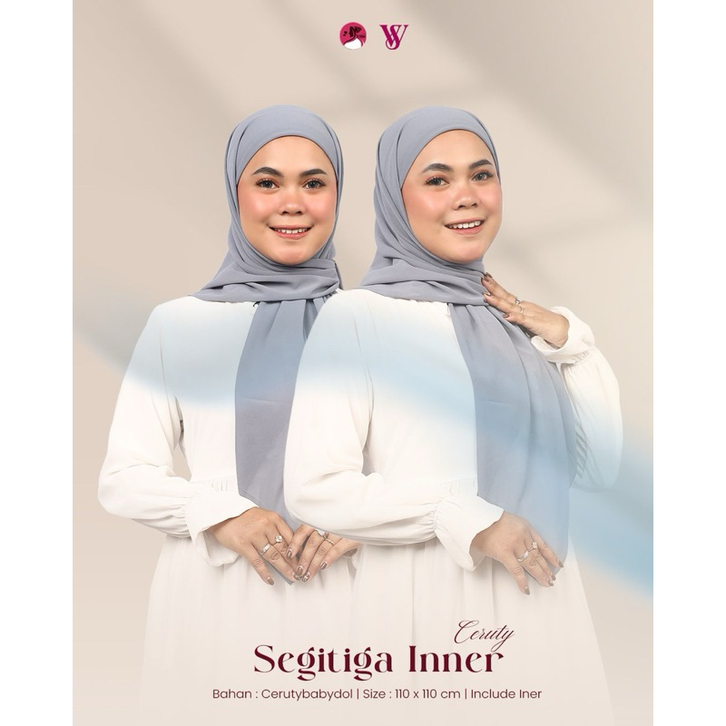 [Grosir/5Pcs] Hijab Instan Daily Segitiga Inner Widya Ceruty Baby Doll