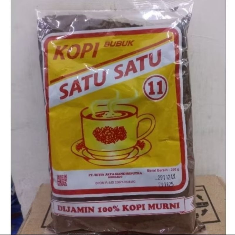 

Kopi SatuSatu 250gr&60gr Kopi Hitam Bubuk Murni 100%