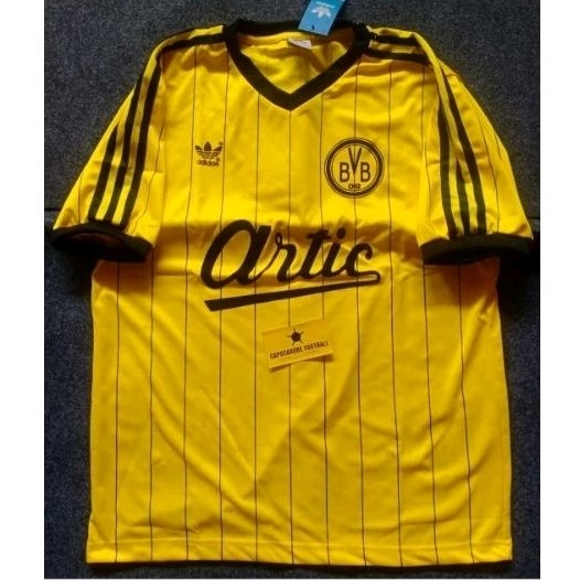 JERSEY BVB BORUSSIA DORTMUND ARTIC RETRO 1985 1986 85 86 1987 1988 87 88 BLOKECORE SKENA