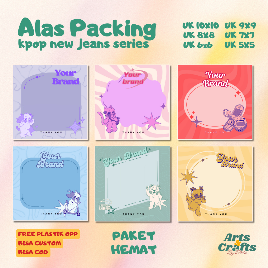 

PAKET HEMAT ALAS PACKING | NEW JEANS SERIES | PAPER AKSESORIS | COD | CUSTOM | ALAS PRESS ON NAILS | ALAS CINCIN GELANG STRAP MASK