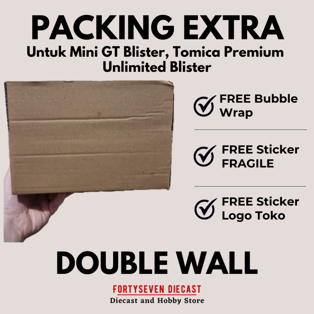 

Kardus packing tambahan extra dus ekstra untuk mini gt tomica premium unlimited blister agar lebih aman