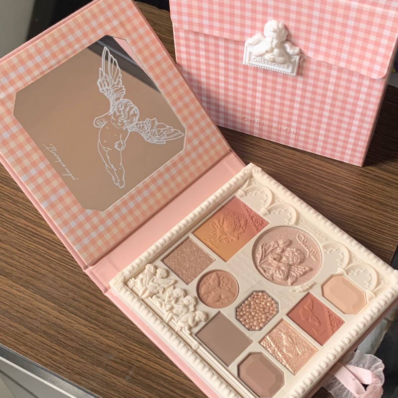 NEW OHSOME—CHEERFLOR·Angel Gallery Series Embossed Makeup Tray CFR973 Palette Eyeshadow Blush Highli