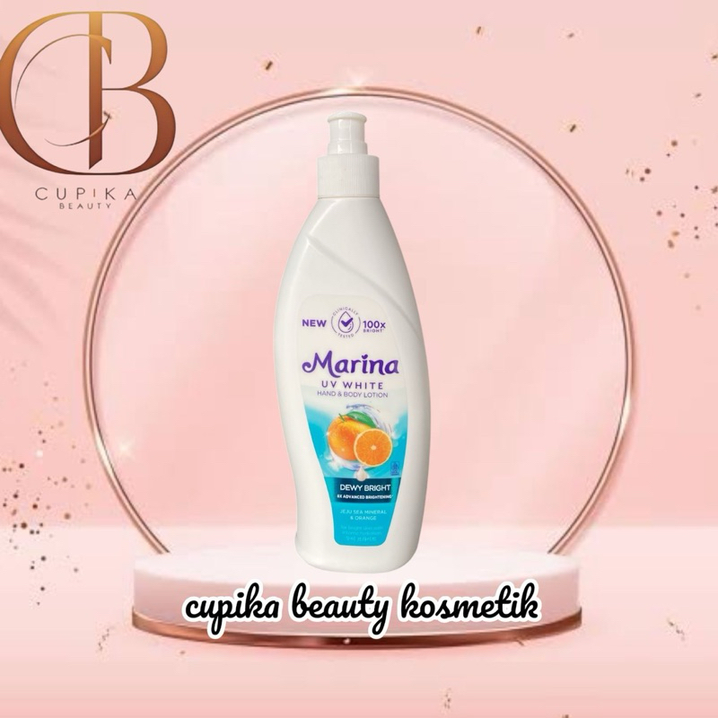 cc,oz} MARINA uv white hand & body lotion dewy bright 350 ml - 100 x bright
