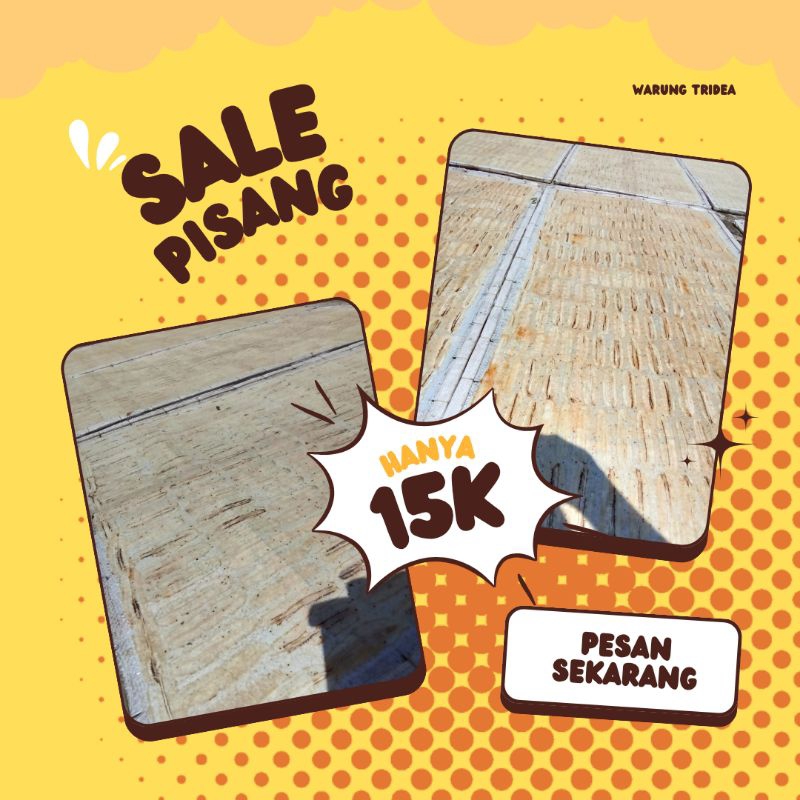 sale pisang mentah lembaran