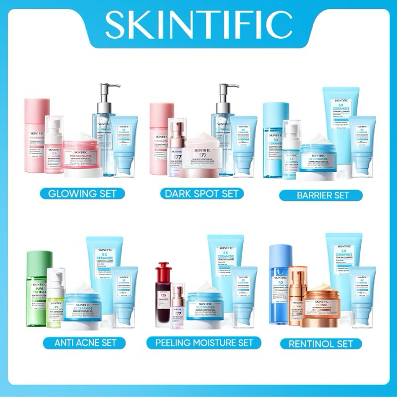 [18set/paket SKINTIFIC] SET PAKET LENGKAP SKINTIFIC