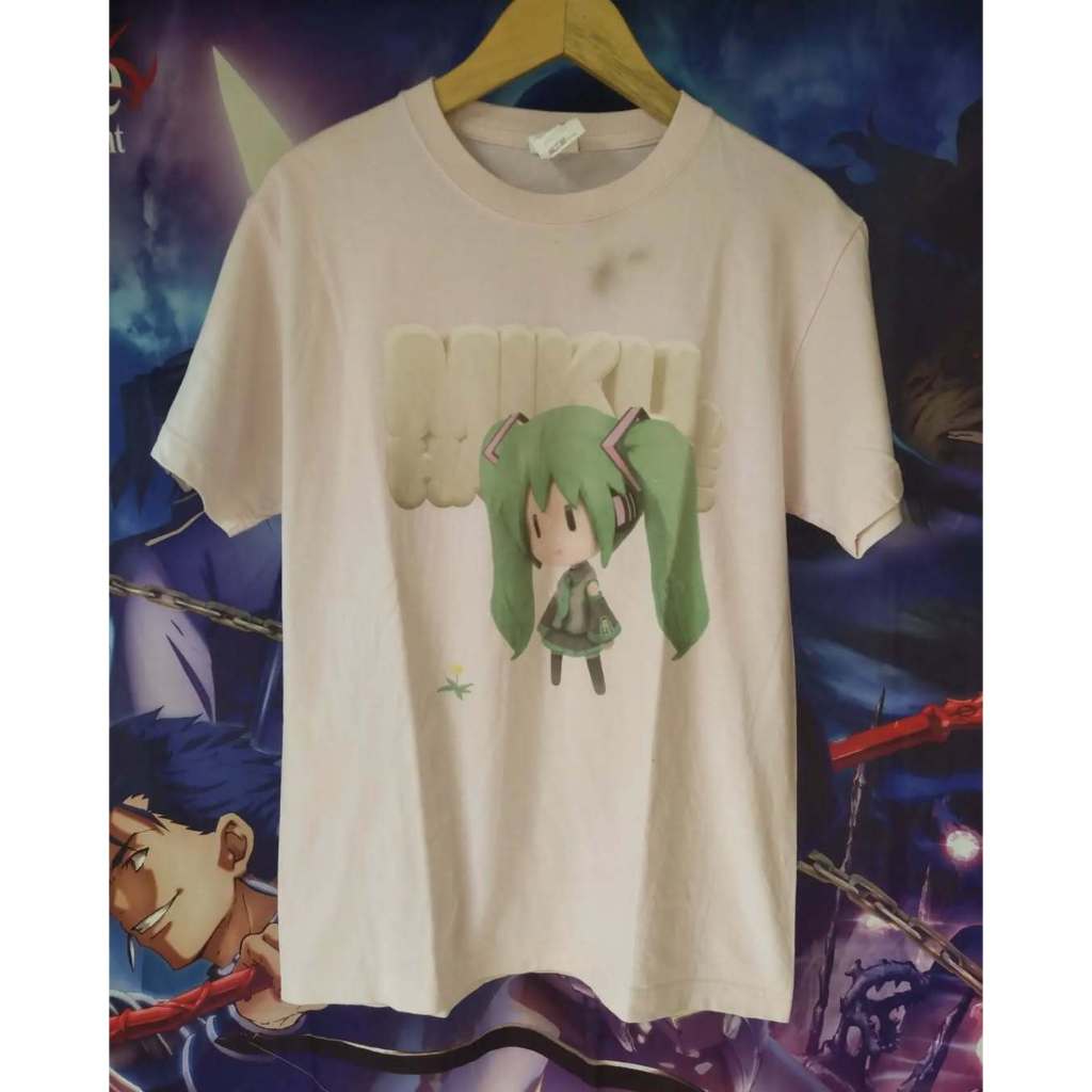 Chibi Hatsune Miku Pink Official Tee Kaos Tshirt Original Second Merch Japan Korea Brand Vintage Ret