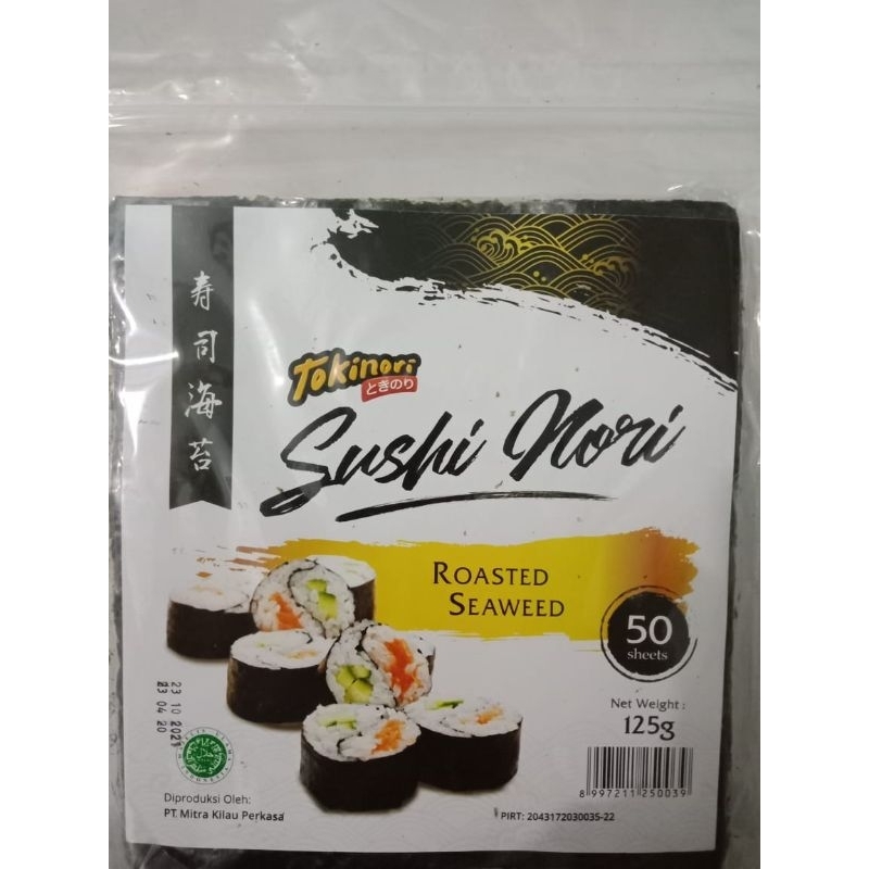 

Tokinori sushi nori isi 50 lembar