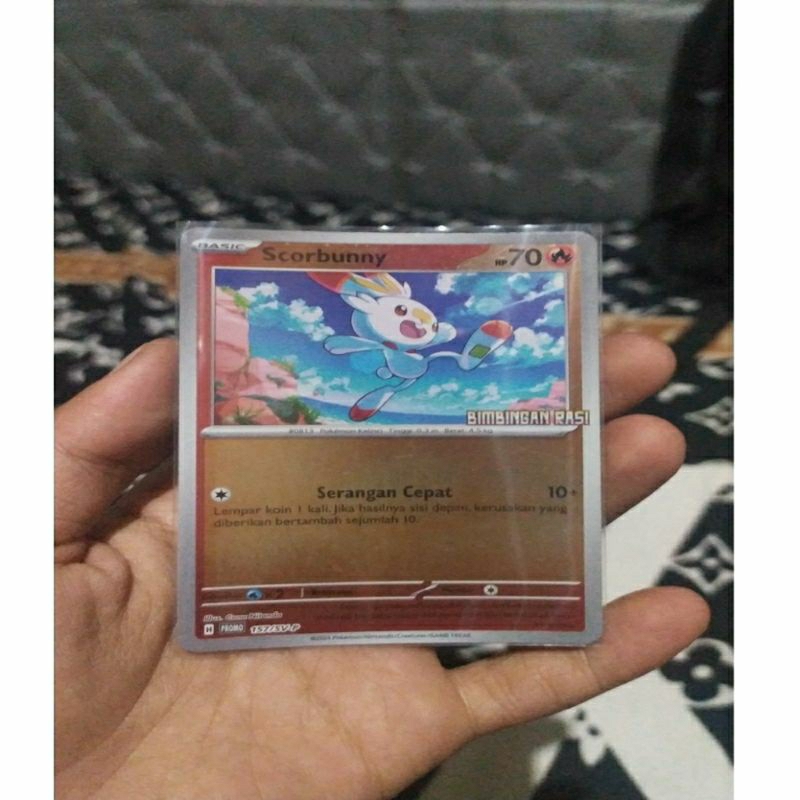 KARTU POKEMON SCORBUNNY SET BIMBINGAN RASI