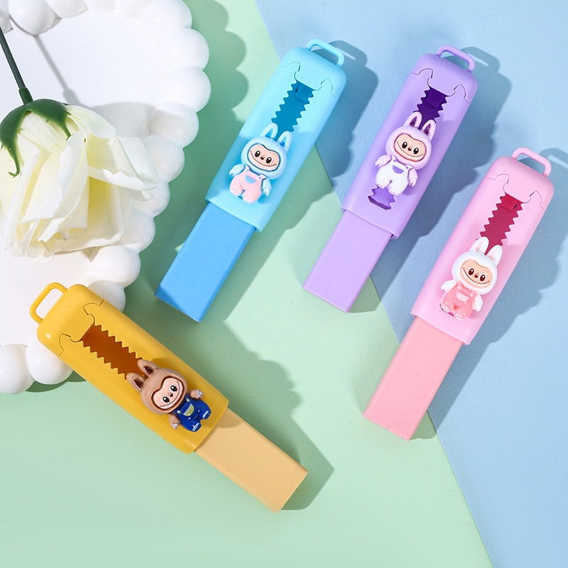 

COD Penghapus Dorong-Tarik Labubu Kartun Lucu Penghapus Pensil Dorong Warna Pastel Unik Penghapus Mekanik Lucu