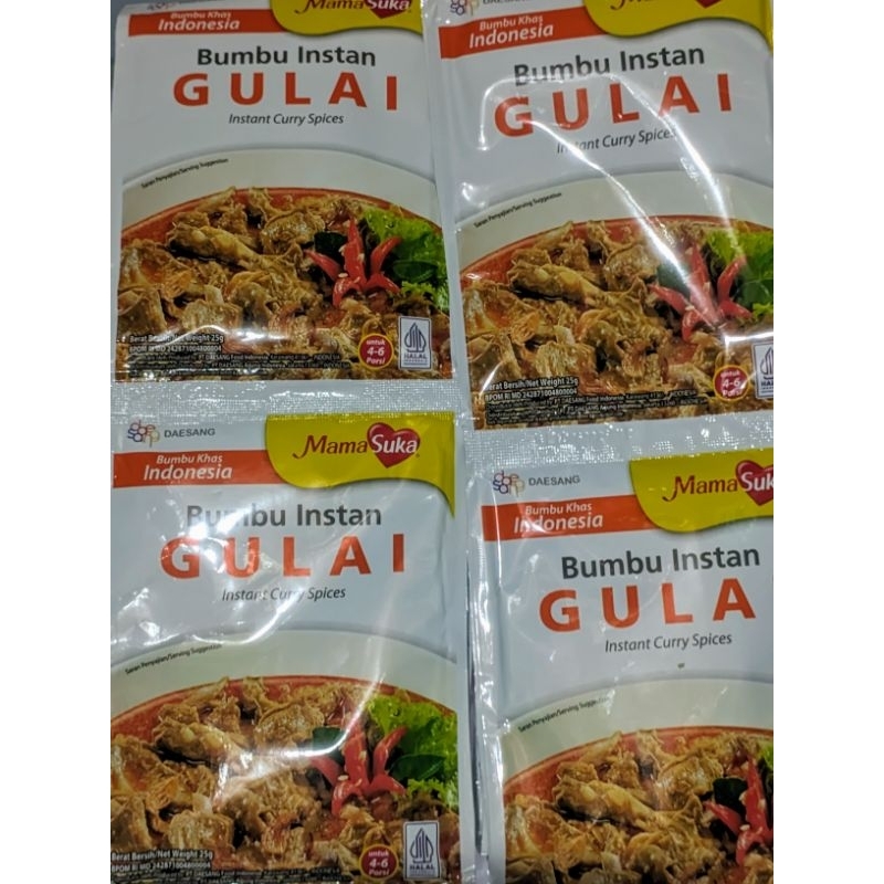 

BUMBU MAMASUKA GULAI 25GRAM × 10 SACHET ( 1 RENCENG)