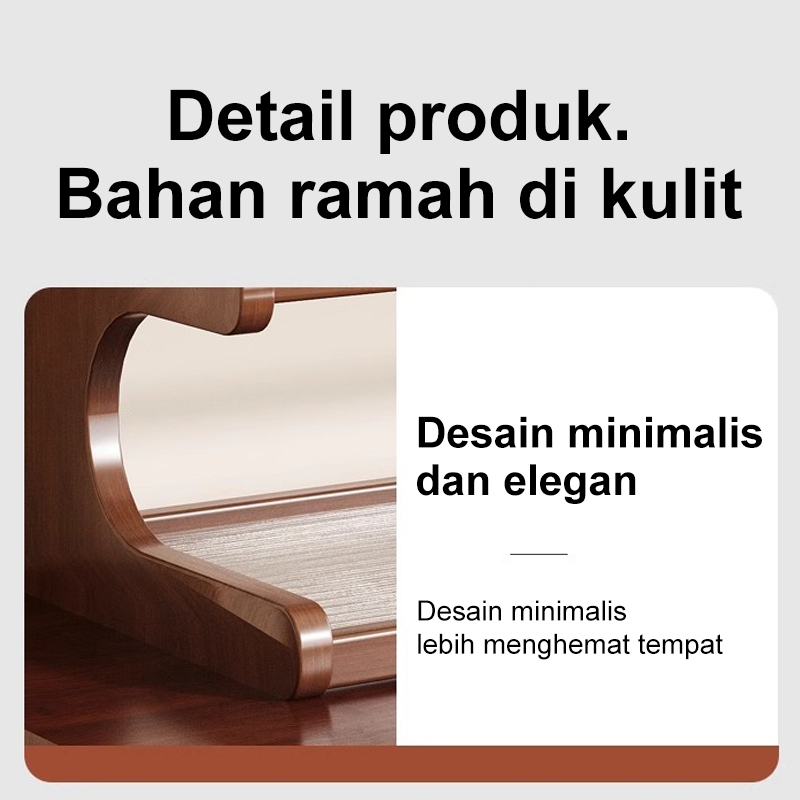 TERBARU RAK SUSUN KAYU RAK MEJA KECIL MULTIFUNGSI RAK BUMBU RAK CANGKIR RAK SERBAGUNA RUANG