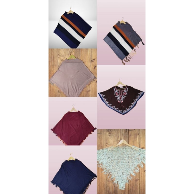 Cardigan/ponco/rajut/atasan wanita/pakaian wanita/outer baju/Preloved/mantan/monja.